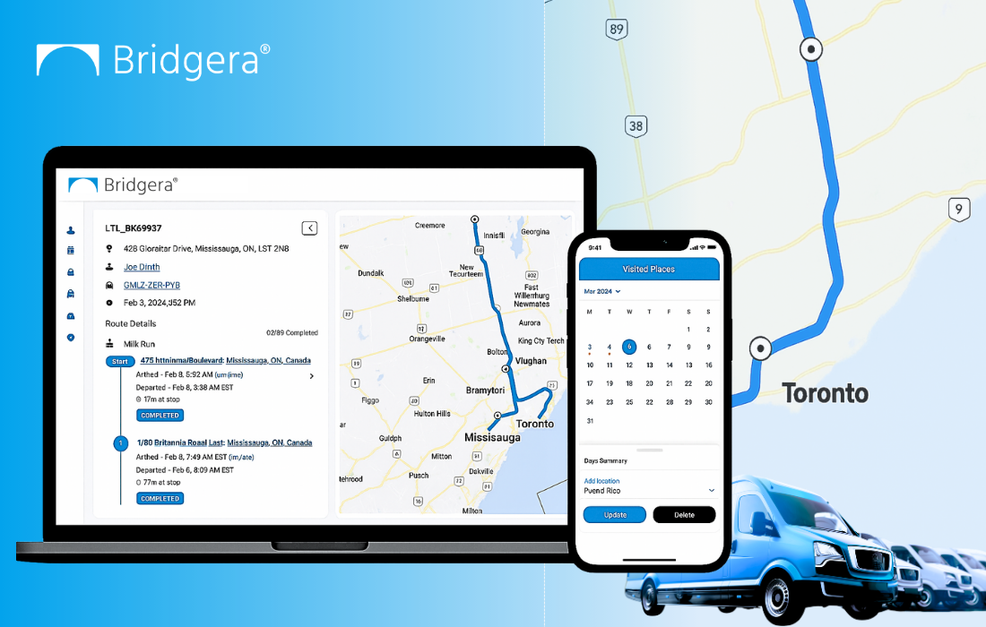 Route management dashboard