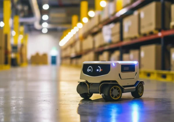 delivery-robot-futuristic-environment